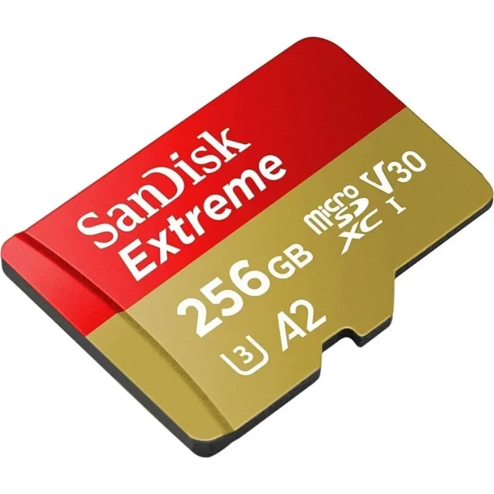 NWT SanDisk 256GB Extreme microSDXC UHS-I Memory Card with Adapter, Up to 190MB